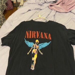 Nirvana Black Graphic T-Shirt